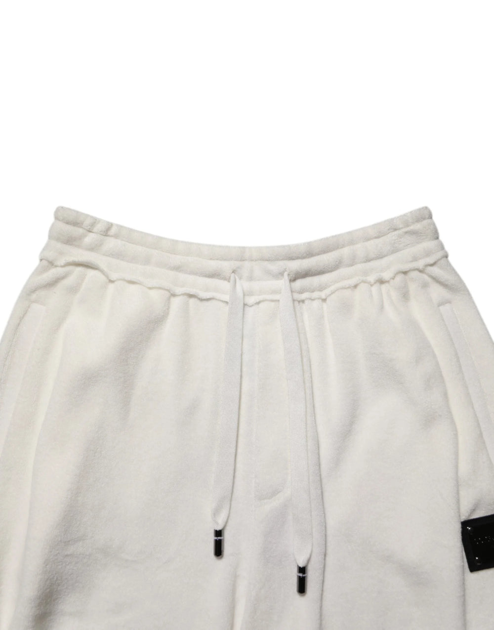 Dolce & Gabbana White Cotton Logo Plaque Men Bermuda Shorts - IT48 | M - Bermudas