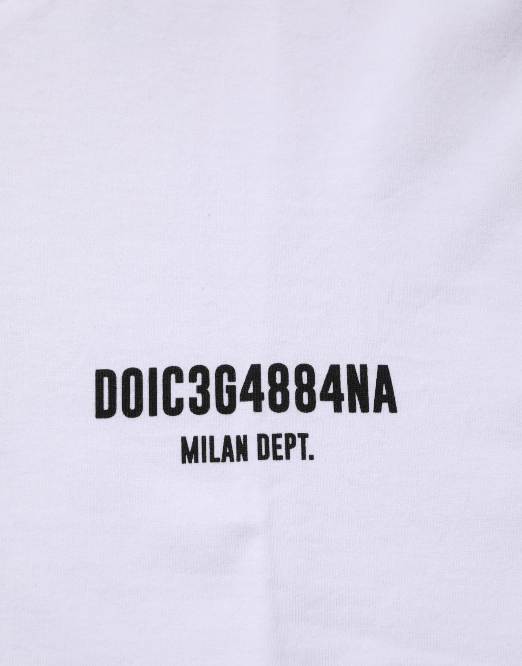 Dolce & Gabbana White Cotton Logo Print Crew Neck T-shirt - IT52 | XL - T-Shirts