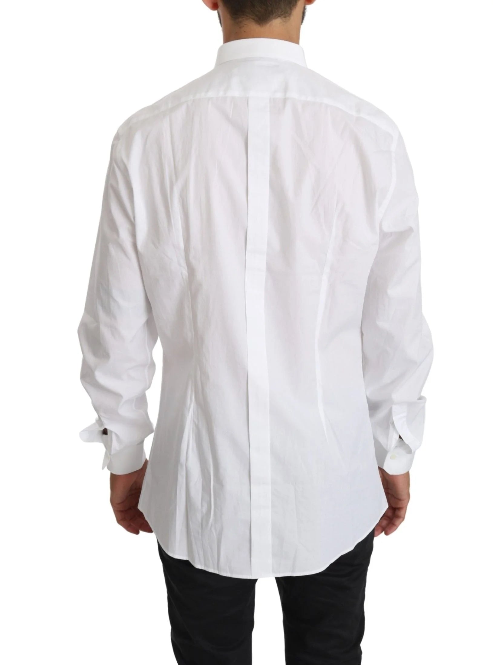 Dolce & Gabbana White Cotton Long Sleeve Top Shirt - IT37 | XS - Shirts