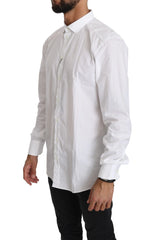 Dolce & Gabbana White Cotton Long Sleeve Top Shirt - IT37 | XS - Shirts
