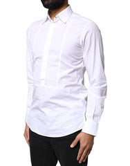 Dolce & Gabbana White Cotton Long Sleeves Formal Dress Shirt - IT37 | XS - Shirts