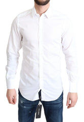 Dolce & Gabbana White Cotton Long Sleeves Formal Shirt - IT37 | XS - Shirts
