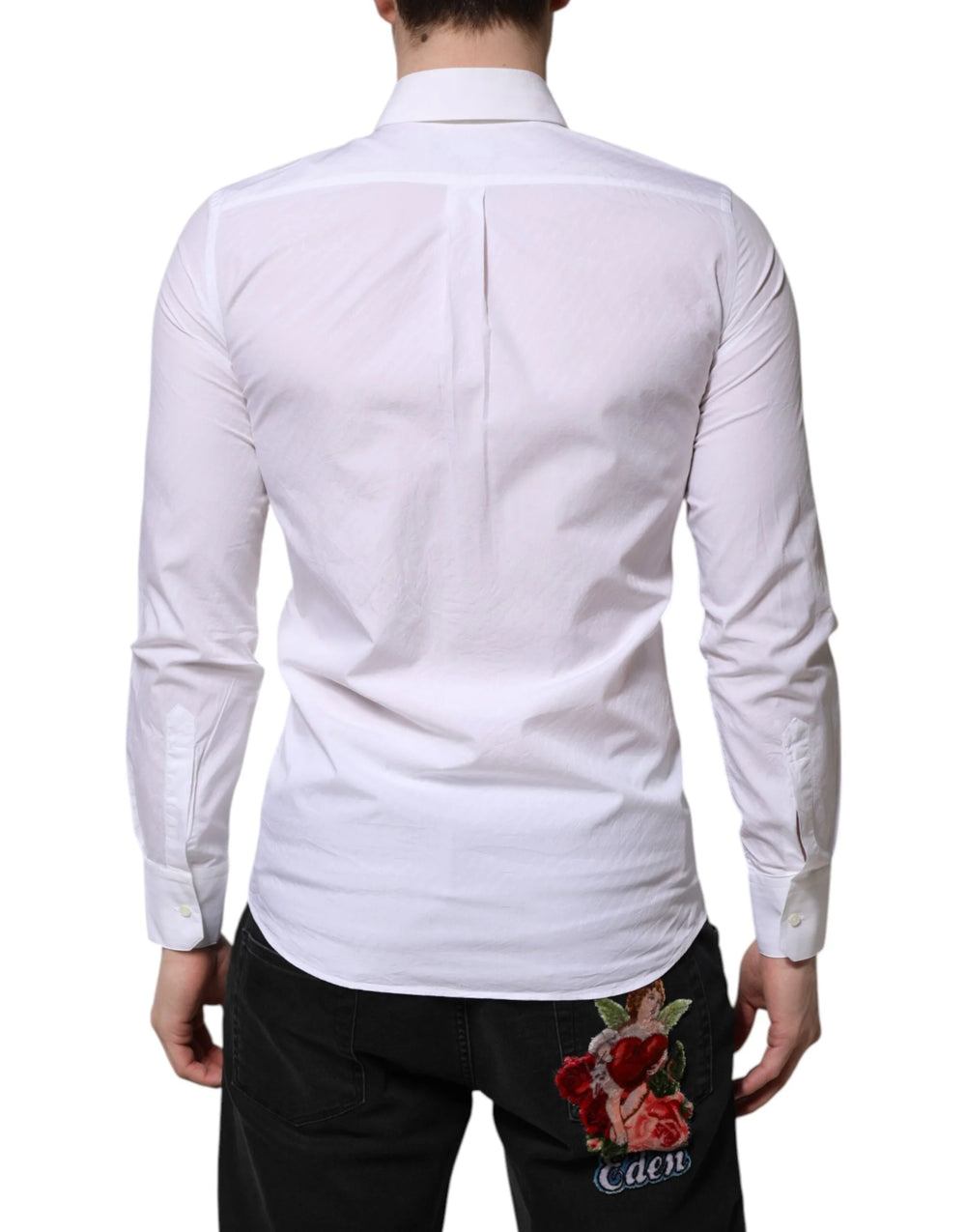 Dolce & Gabbana White Cotton MARTINI Long Sleeve Dress Shirt - IT37 | XS - Shirts