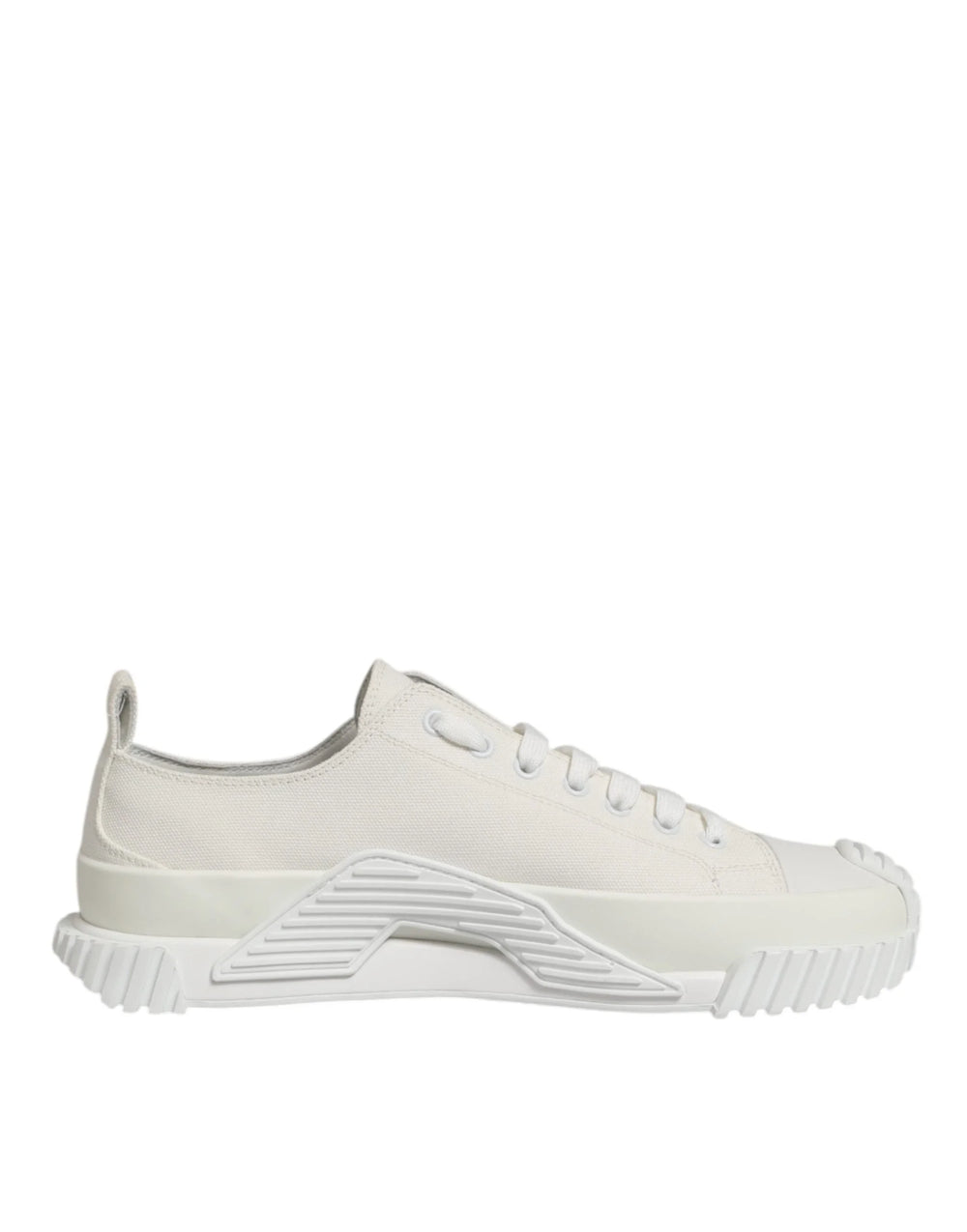 Dolce & Gabbana White Cotton NS1 Low Top Sneaker Shoes - EU42.5/US9.5 - Sneakers