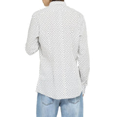 Dolce & Gabbana White Cotton Pattern Shirt - 41