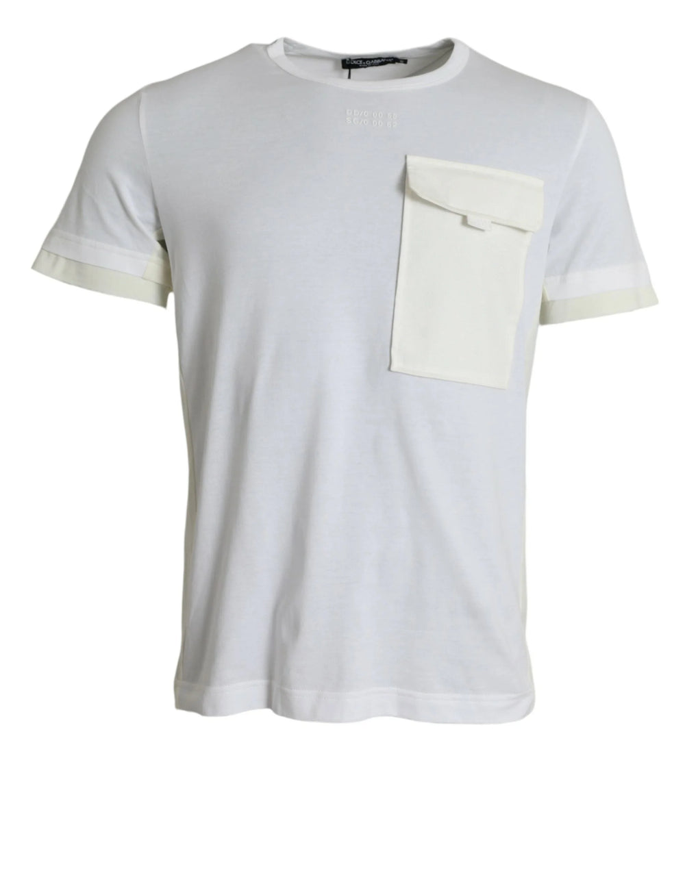 Dolce & Gabbana White Cotton Pocket Short Sleeves T-shirt - IT48 | M - T-Shirts