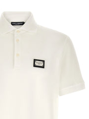 Dolce & Gabbana White Cotton Polo Shirt