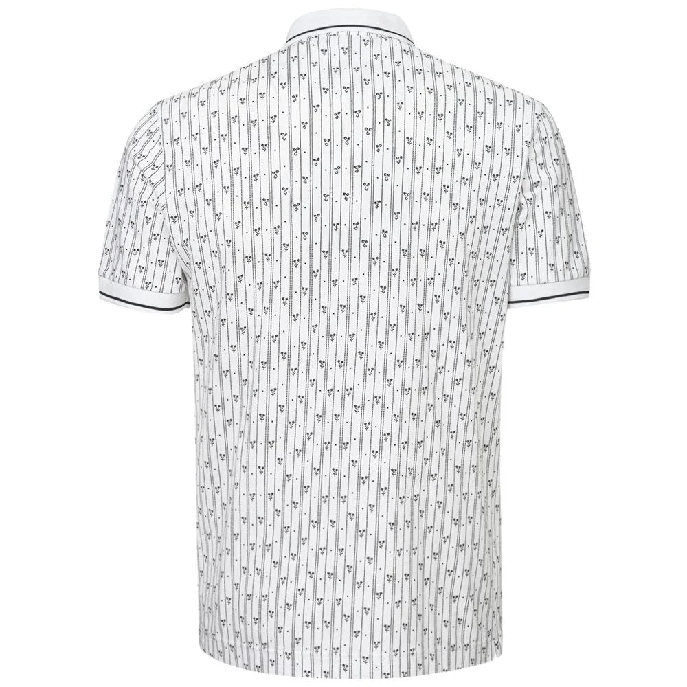 Dolce & Gabbana White Cotton Polo Shirt - IT46 | S - Polos
