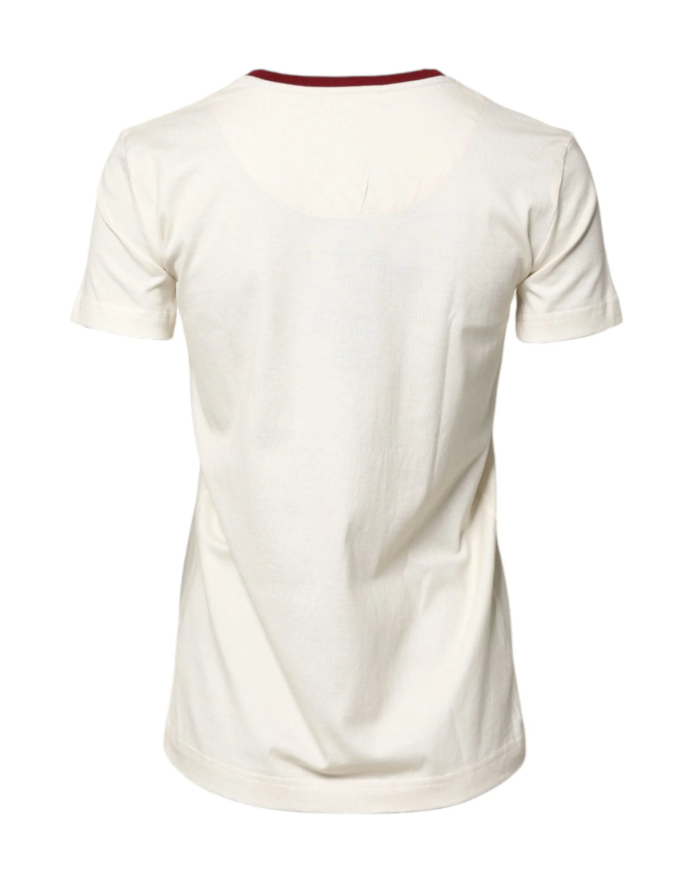 Dolce & Gabbana White Cotton Print Short Sleeves Top T-shirt - IT36|XXS - T-Shirts