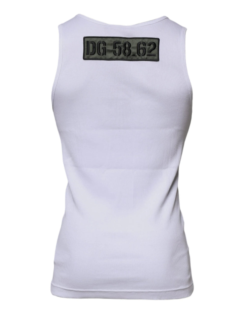 Dolce & Gabbana White Cotton Round Neck Sleeveless T-shirt - IT48 | M - Tank Tops