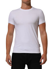 Dolce & Gabbana White Cotton Round Neck Underwear T-shirt - IT3 | XS - Men’s Undershirts