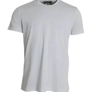 Dolce & Gabbana White Cotton Roundneck Short Sleeve T-shirt - T-Shirts