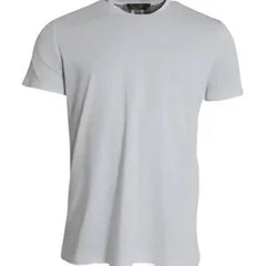 Dolce & Gabbana White Cotton Roundneck Short Sleeve T-shirt - T-Shirts