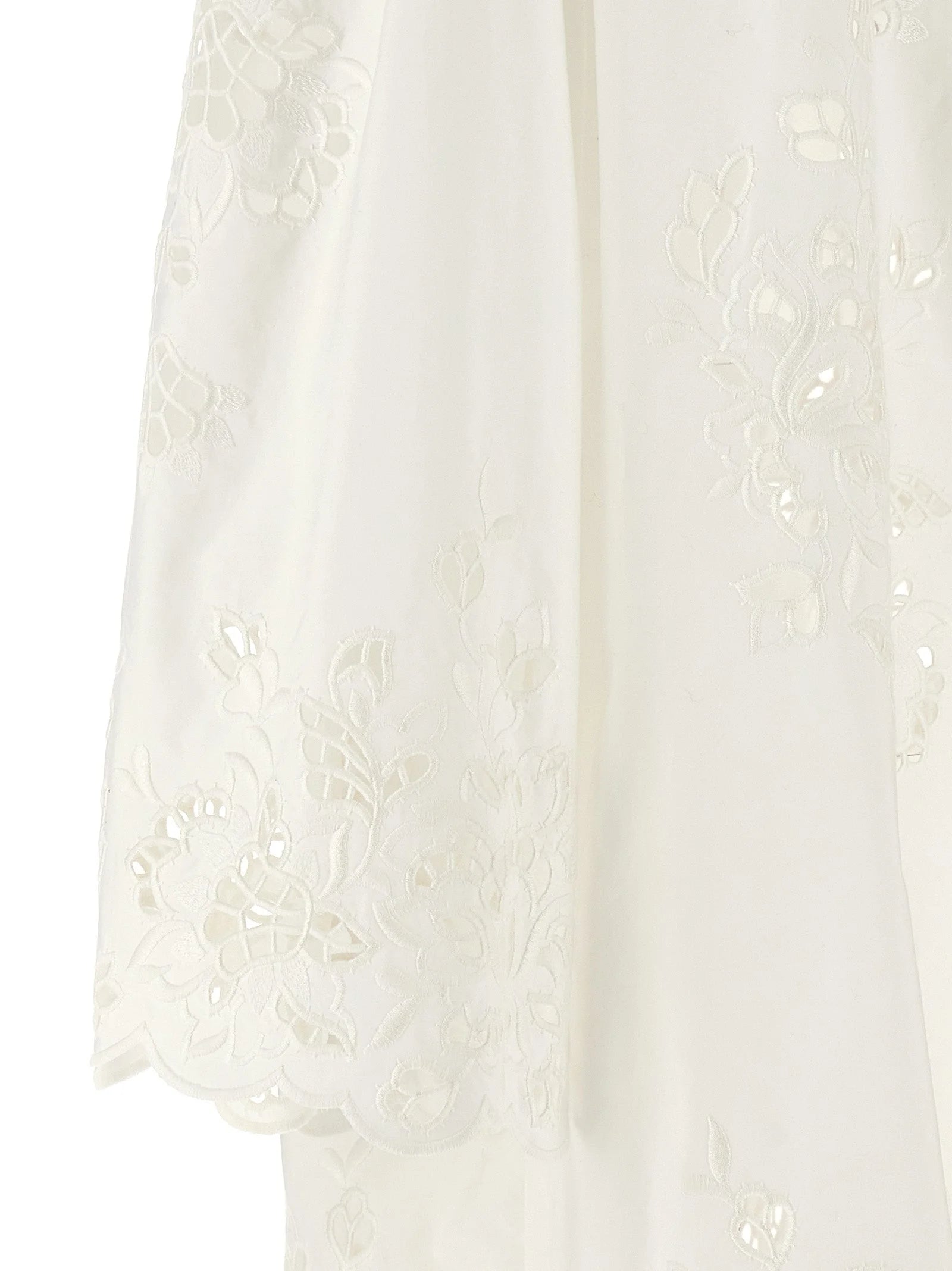 Dolce & Gabbana White Cotton Short Dress - IT40