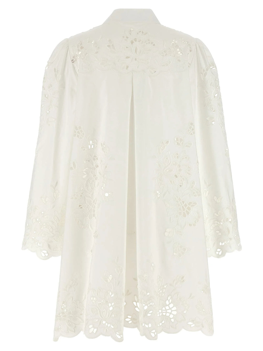 Dolce & Gabbana White Cotton Short Dress - IT40