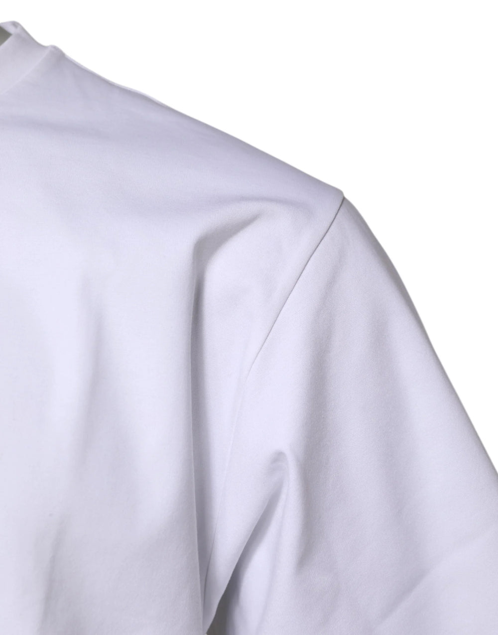 Dolce & Gabbana White Cotton Short Sleeves Crew Neck T-shirt - IT54 | XL - T-Shirts