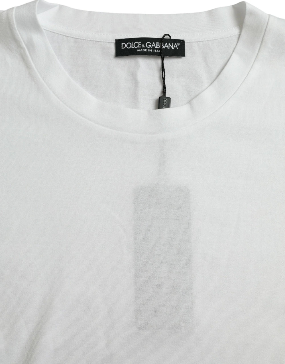 Dolce & Gabbana White Cotton Short Sleeves Crewneck T-shirt - IT58 | 3XL