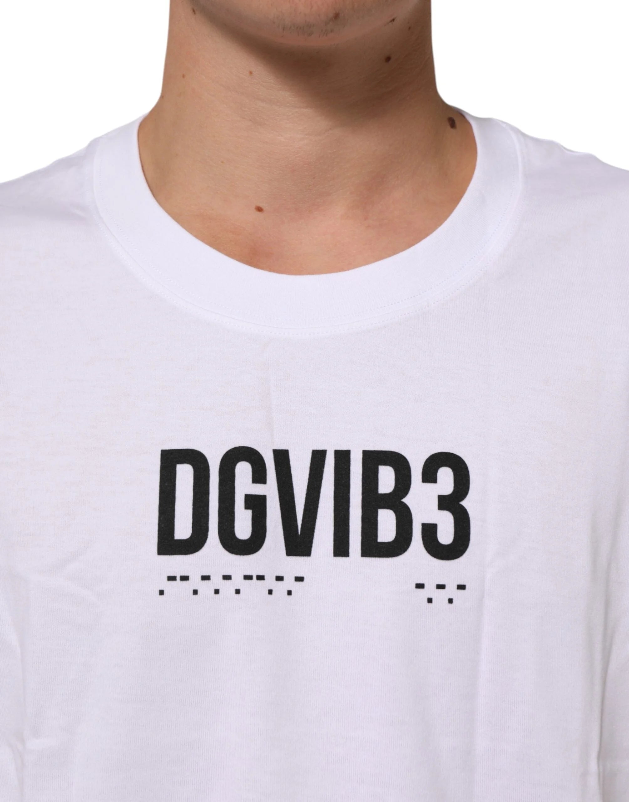 Dolce & Gabbana White Cotton Sleeveless Printed Tank T-shirt - Tank Tops