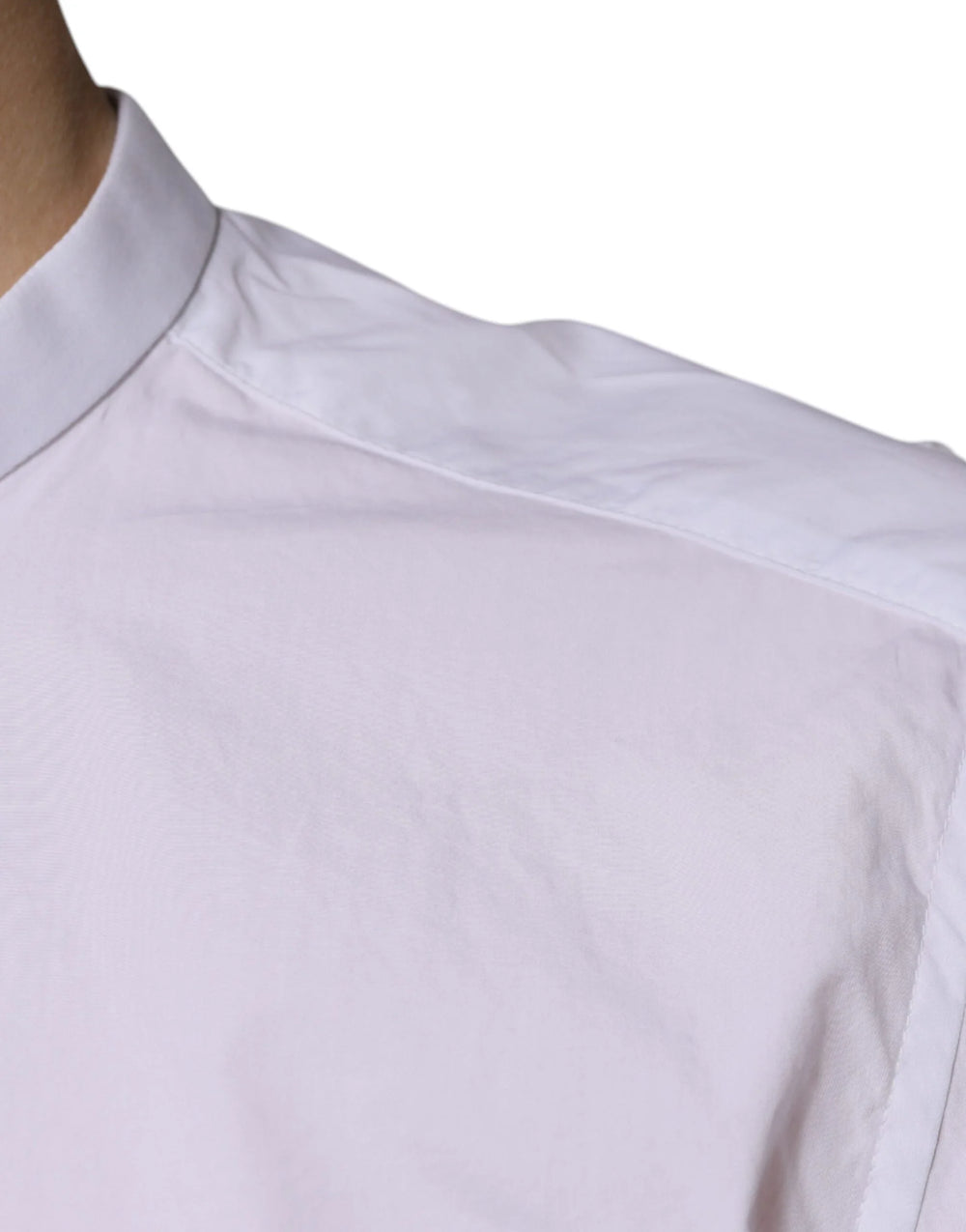 Dolce & Gabbana White Cotton Slim Fit MARTINI Dress Shirt - IT40 | M - Shirts