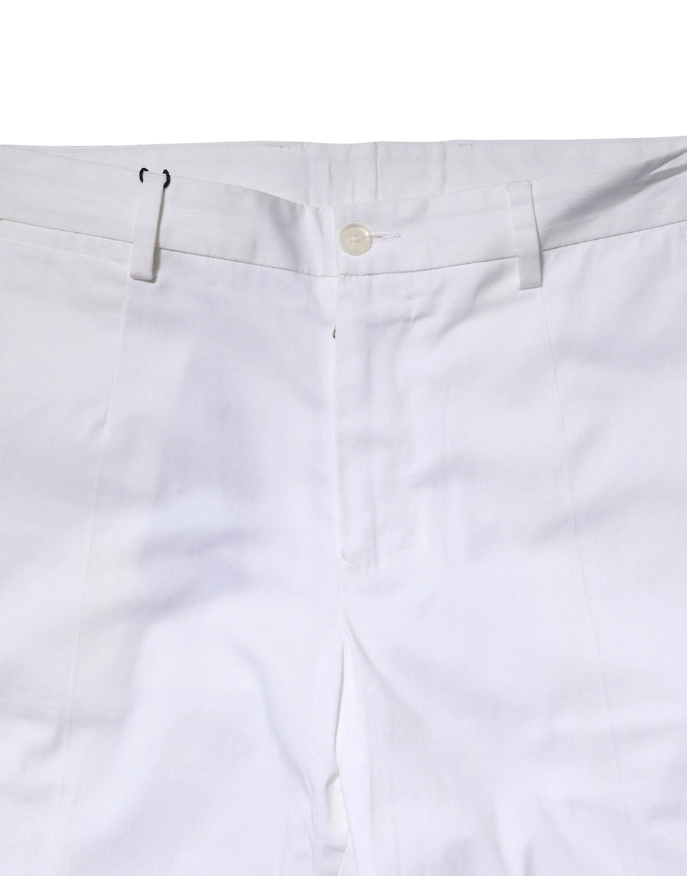 Dolce & Gabbana White Cotton Straight Logo Men Pants - IT44 | XS - Trousers