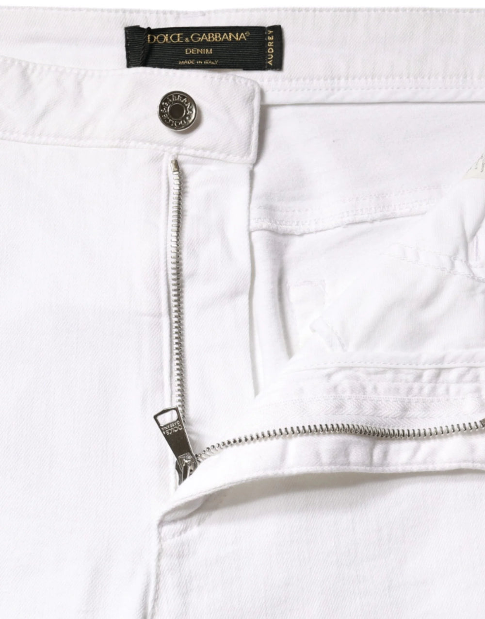 Dolce & Gabbana White Cotton Stretch AUDREY Skinny Jeans - IT48|XXL - Jeans