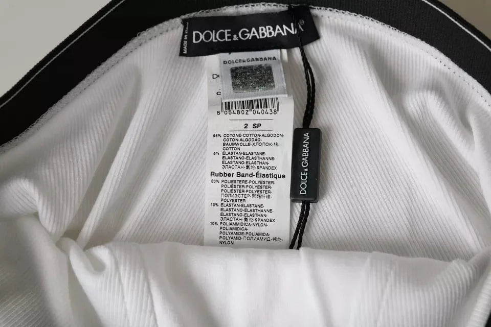 Dolce & Gabbana White Cotton Stretch Branded Logo Underwear - IT2 | S - Briefs