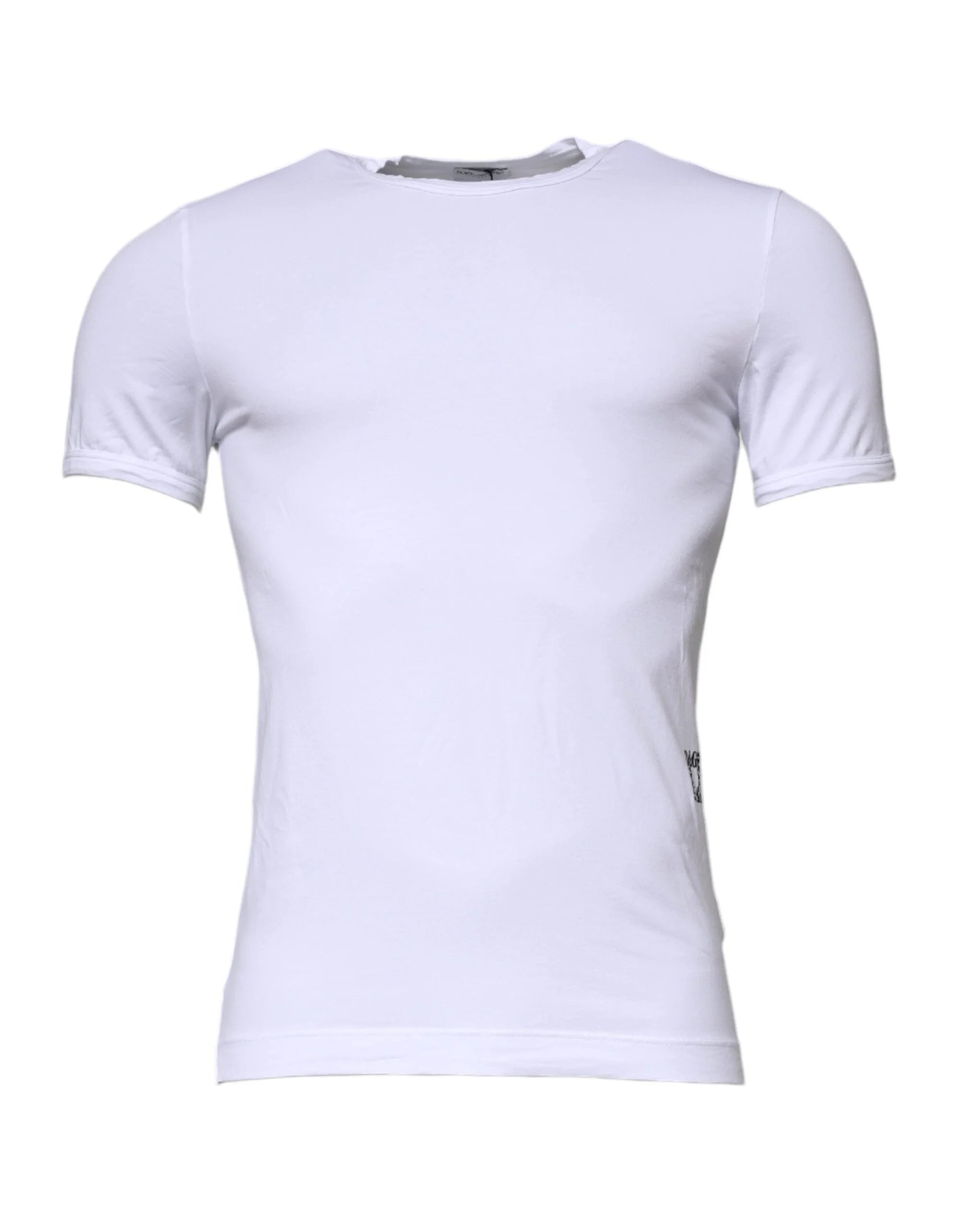 Dolce & Gabbana White Cotton Stretch Crewneck Underwear T-shirt - IT3 | XS - Men’s Undershirts
