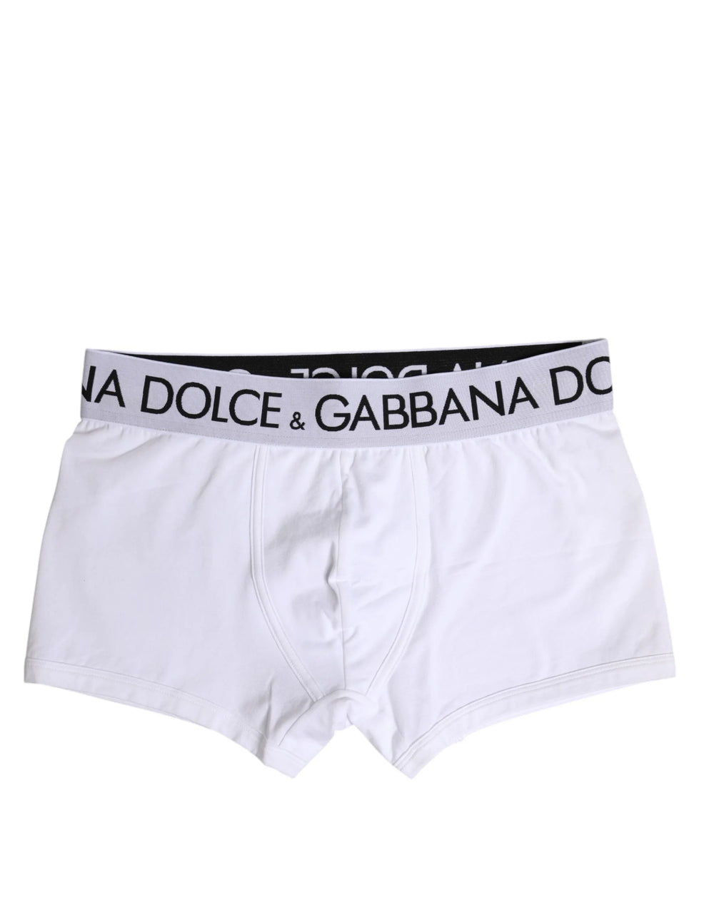 Dolce & Gabbana White Cotton Stretch Regular Boxer Underwear - IT4 | S - Boxer Briefs