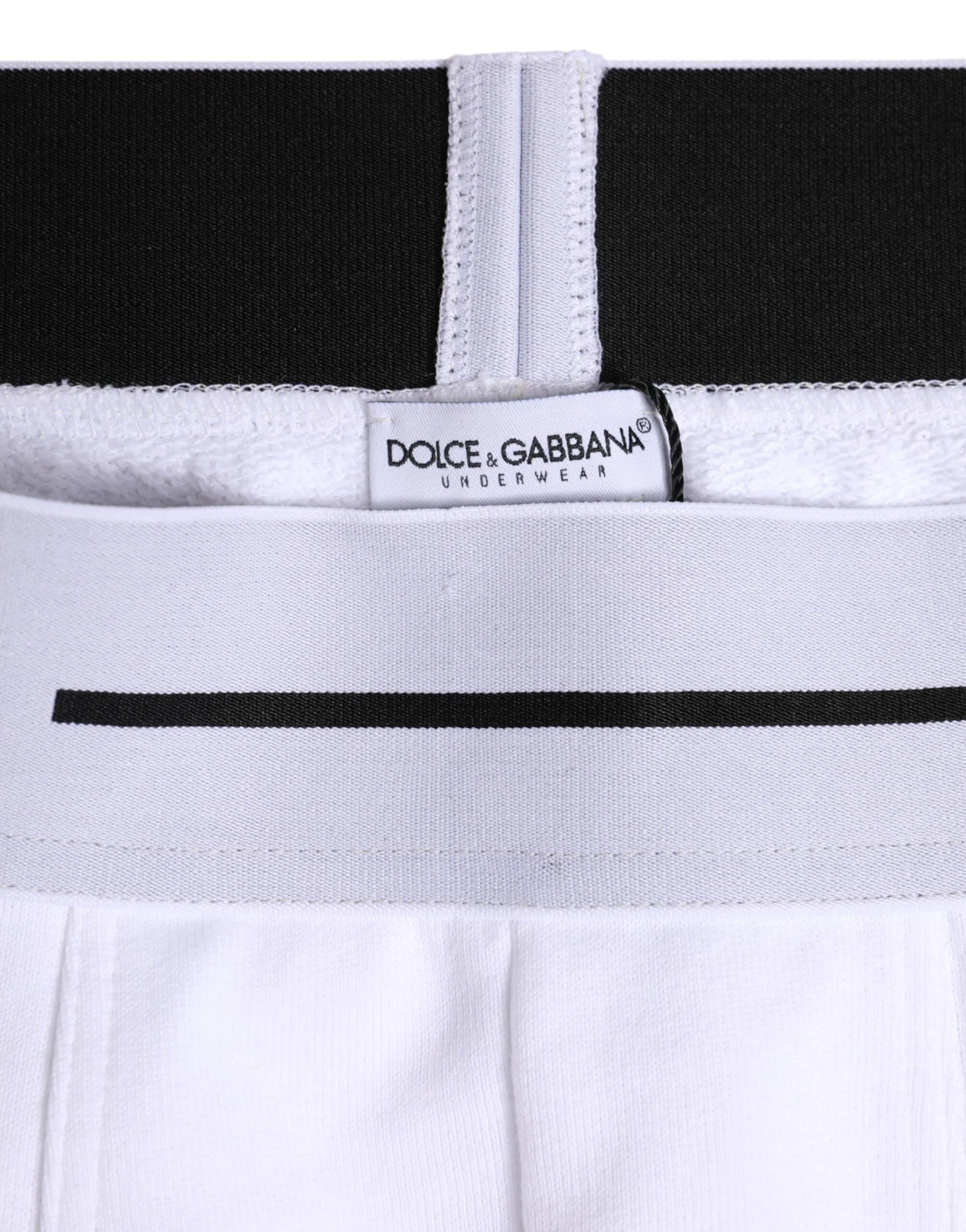 Dolce & Gabbana White Cotton Stretch Regular Boxer Underwear - IT4 | S - Boxer Briefs