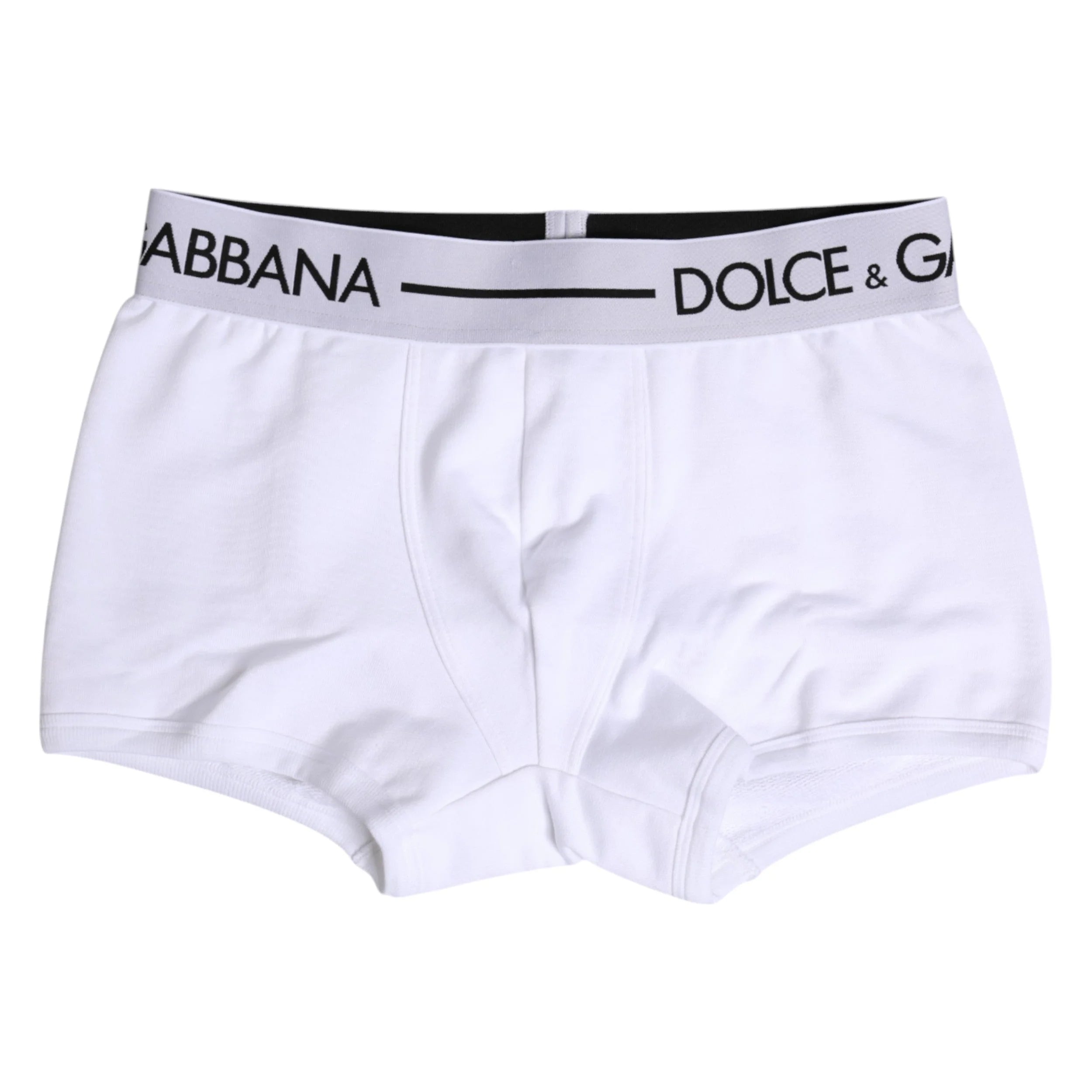 Dolce & Gabbana White Cotton Stretch Regular Boxer Underwear - IT4 | S - Boxer Briefs