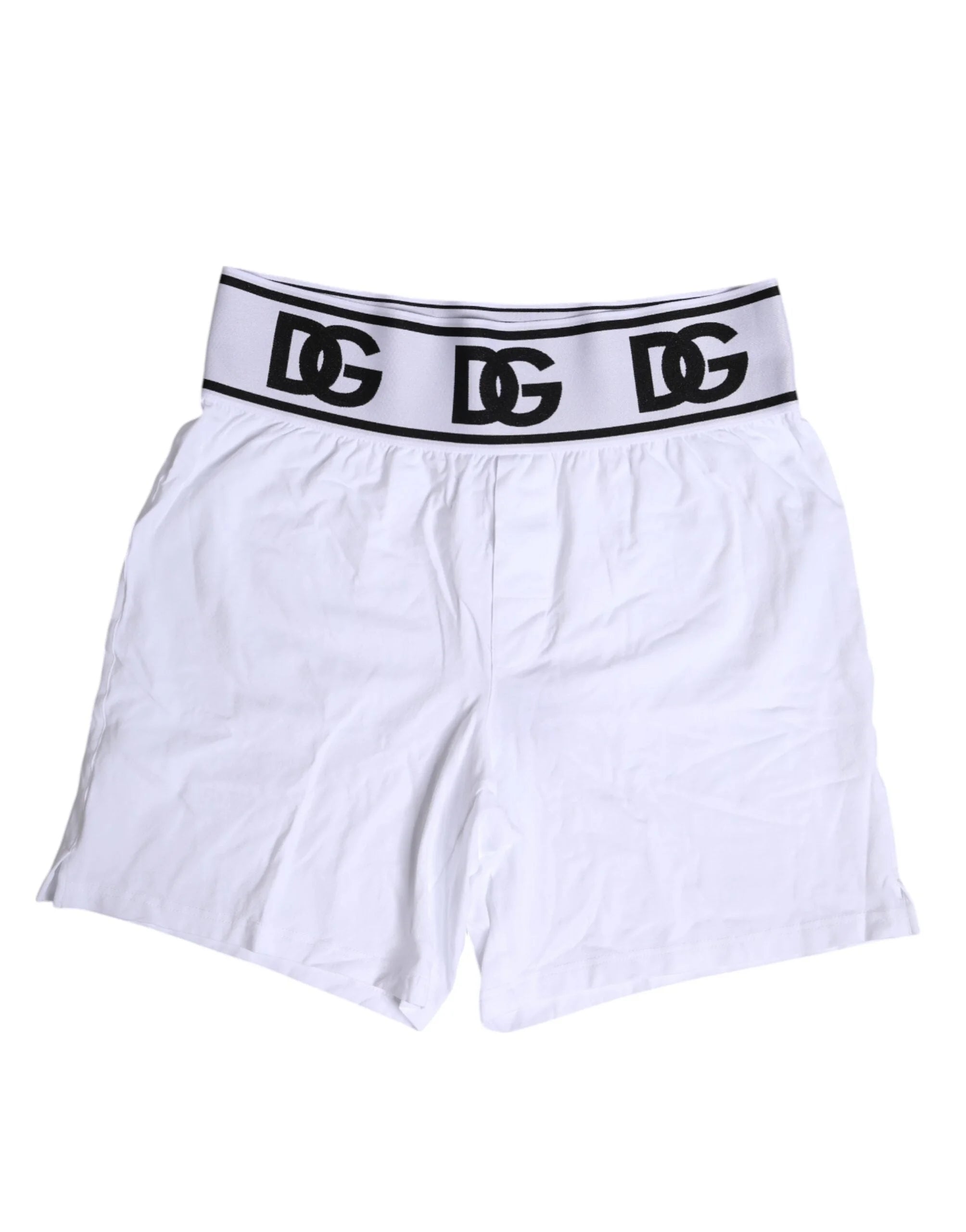 Dolce & Gabbana White Cotton Stretch Regular Boxer Underwear - IT5 | M
