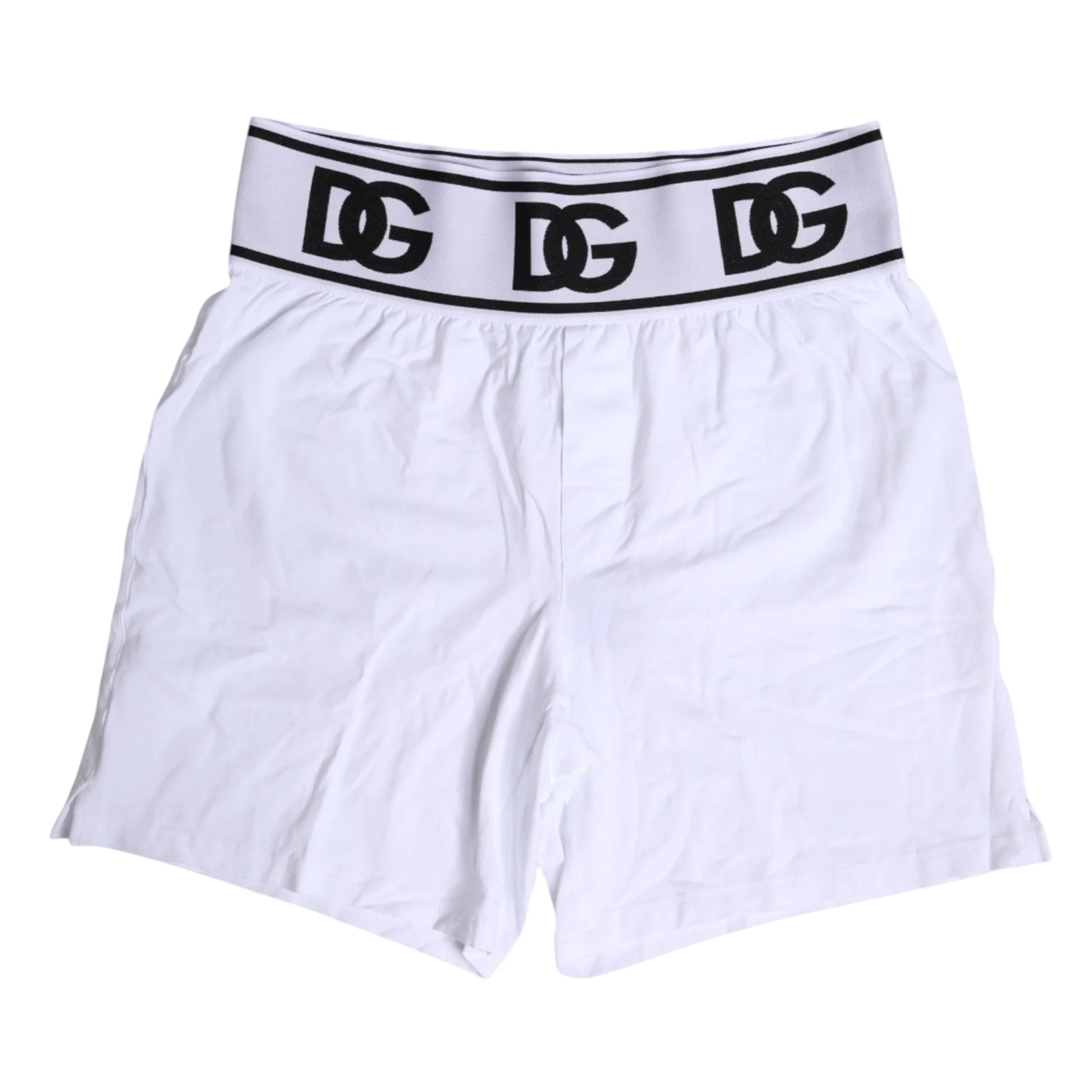 Dolce & Gabbana White Cotton Stretch Regular Boxer Underwear - IT5 | M