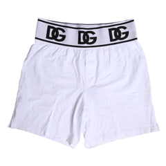 Dolce & Gabbana White Cotton Stretch Regular Boxer Underwear - IT5 | M