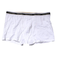 Dolce & Gabbana White Cotton Stretch Regular Boxer Underwear - IT7 | XL