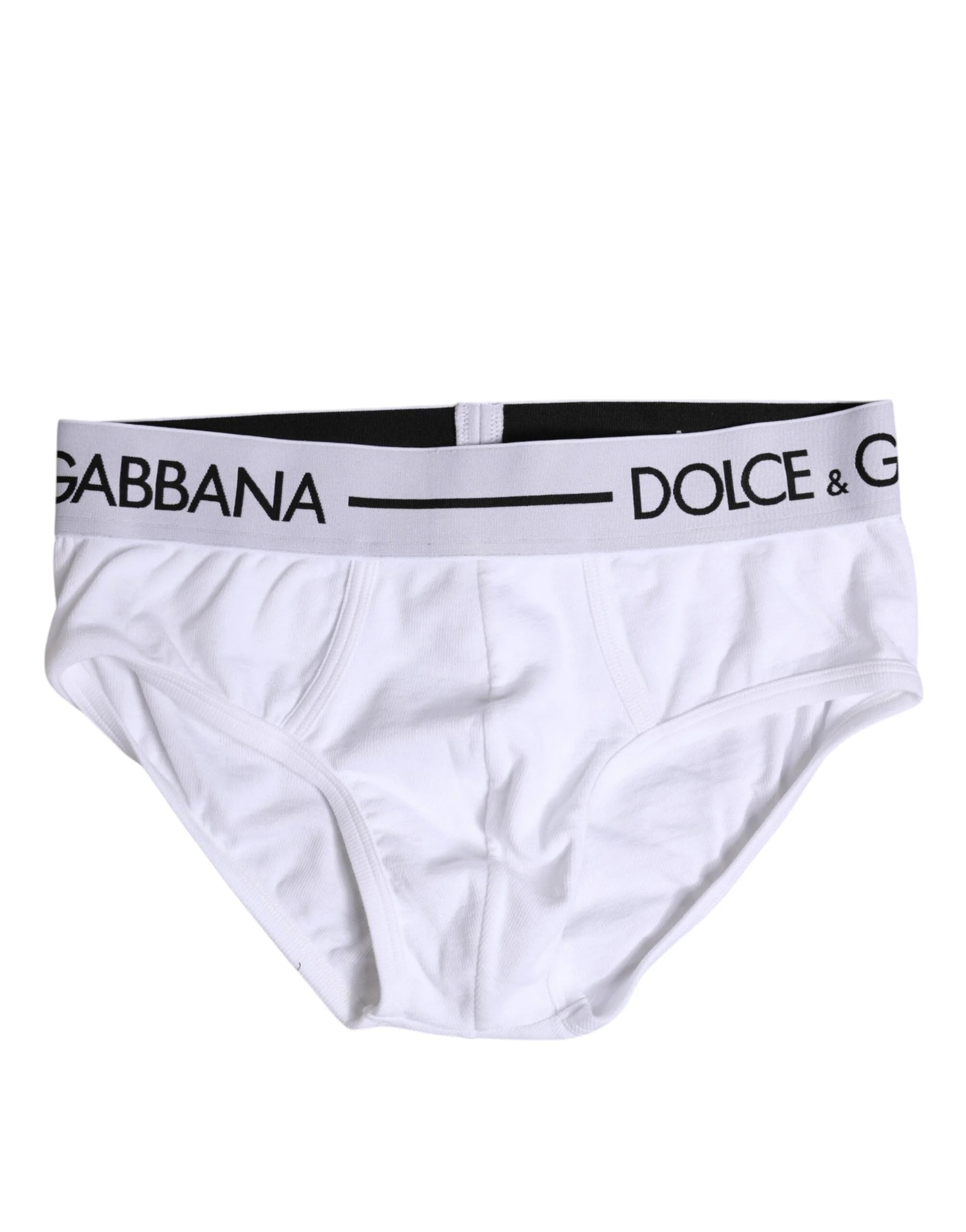 Dolce & Gabbana White Cotton Stretch Regular Brief Underwear - IT4 | S - Briefs