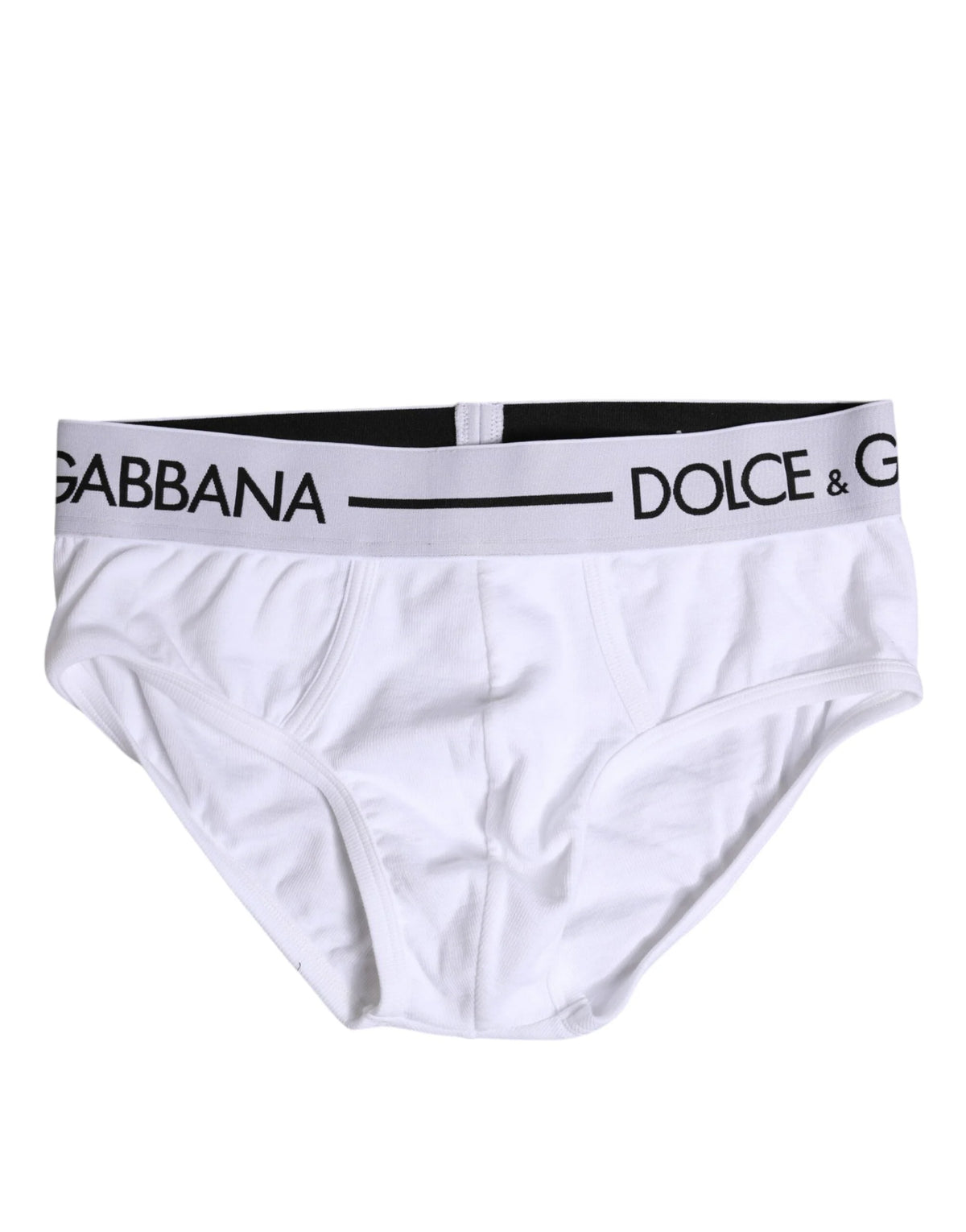 Dolce & Gabbana White Cotton Stretch Regular Brief Underwear - IT4 | S - Briefs