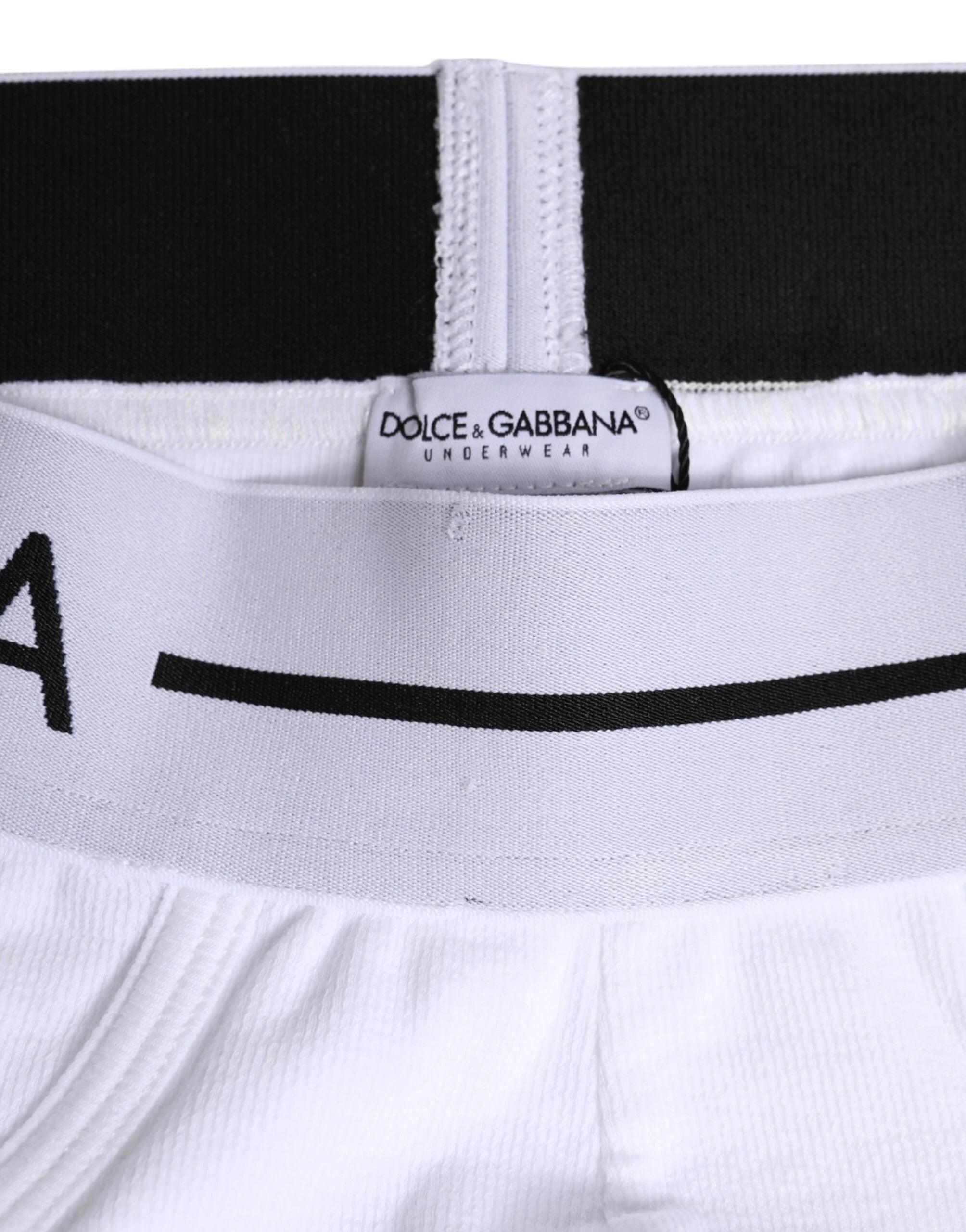 Dolce & Gabbana White Cotton Stretch Regular Brief Underwear - IT4 | S