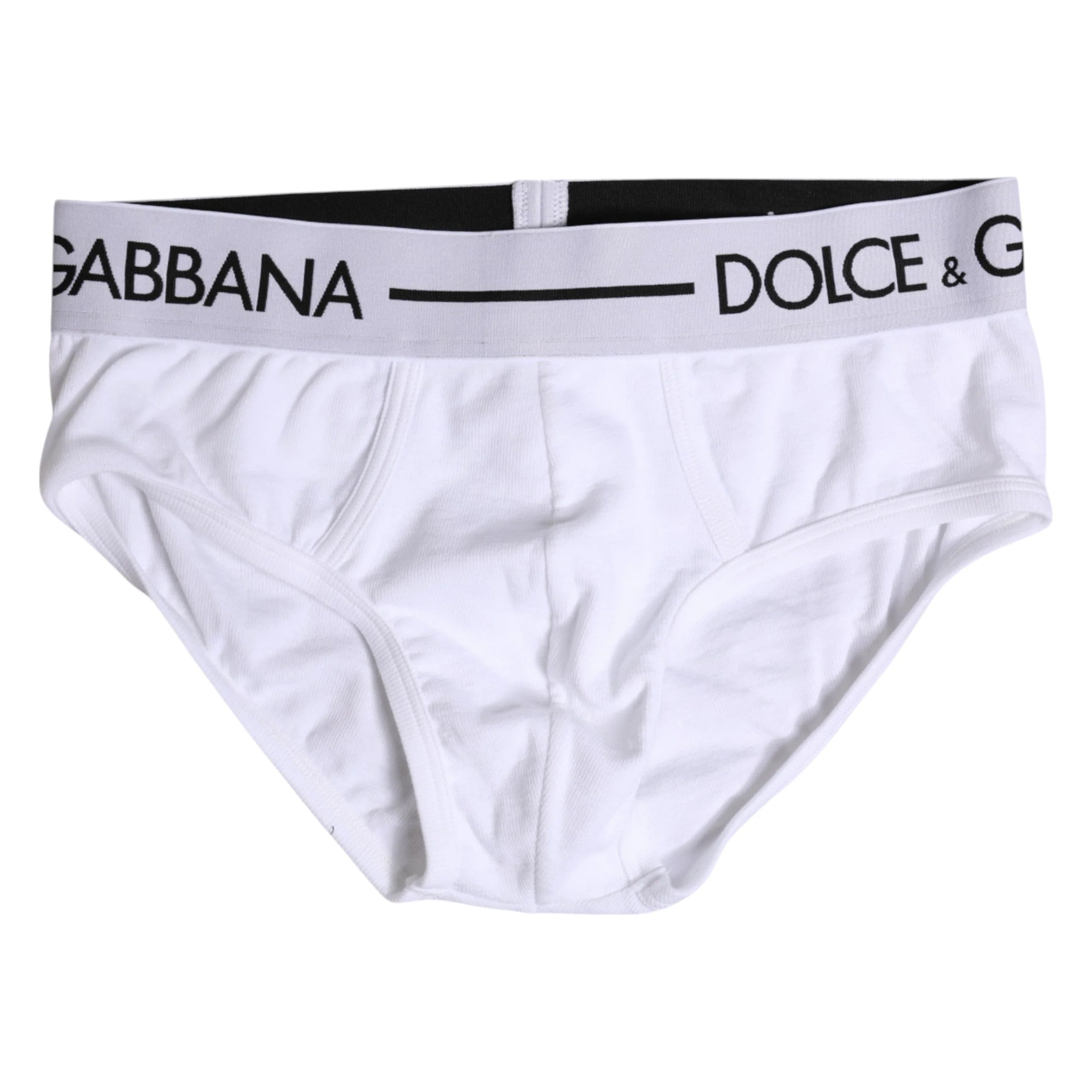 Dolce & Gabbana White Cotton Stretch Regular Brief Underwear - IT4 | S - Briefs
