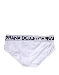 Dolce & Gabbana Fehér pamacsovagyságú regular fit férfi boxer alsónemű – IT4 | S