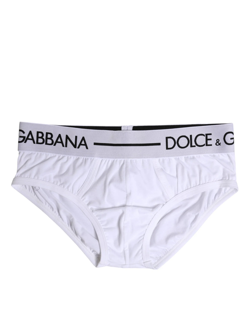 Dolce & Gabbana White Cotton Stretch Regular Brief Underwear - IT4 | S - Briefs