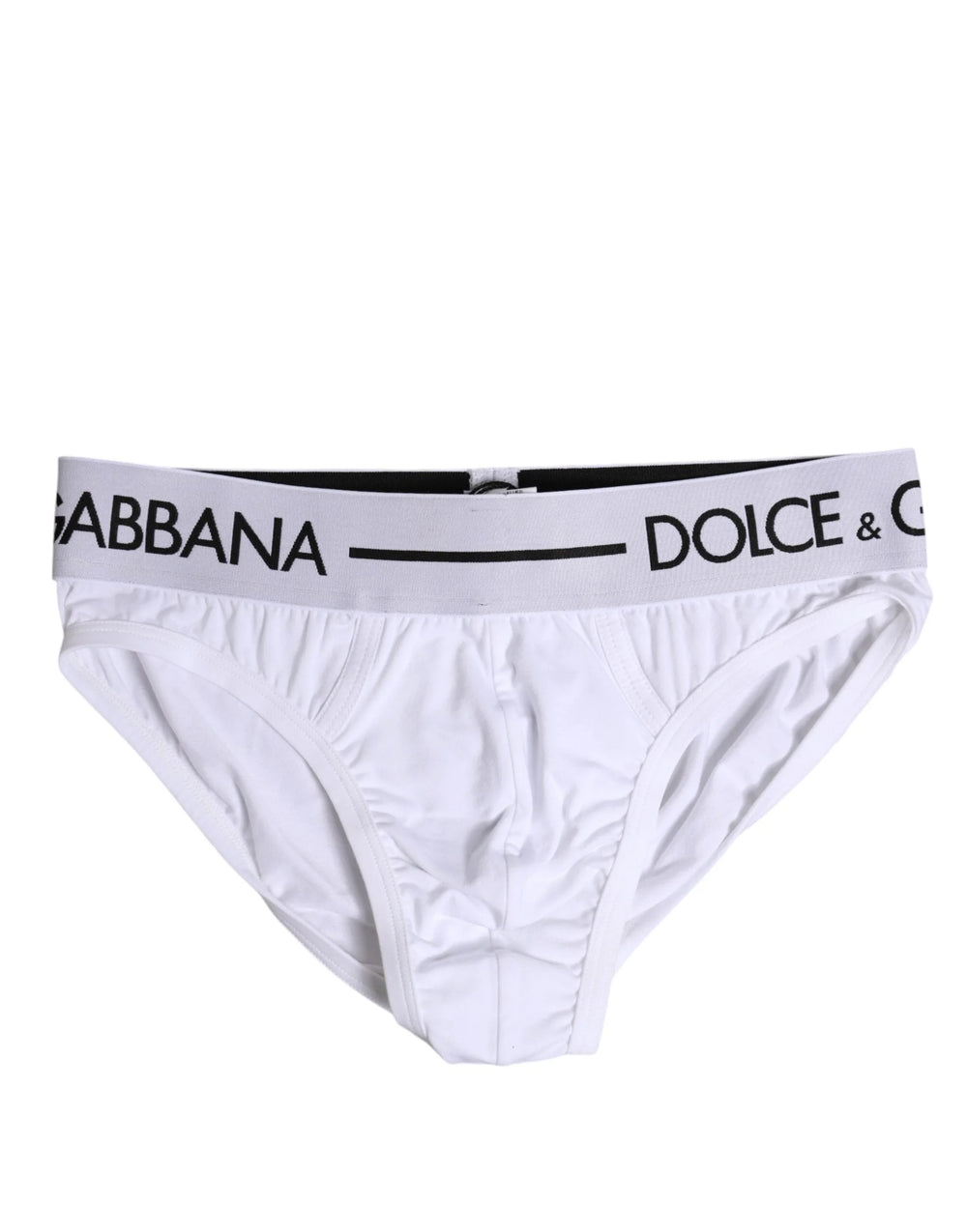 Dolce & Gabbana White Cotton Stretch Regular Brief Underwear - IT4 | S - Briefs