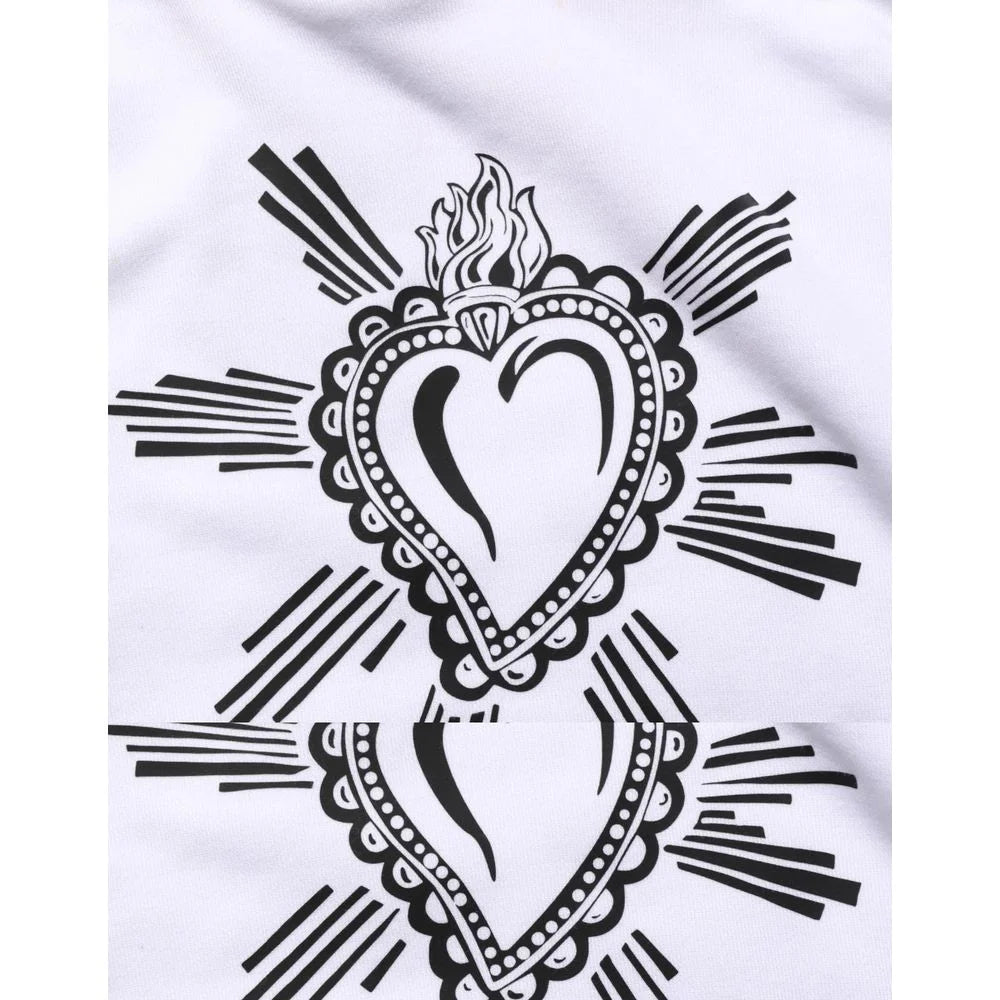 Dolce & Gabbana White Cotton Sweatshirt - IT50 | L