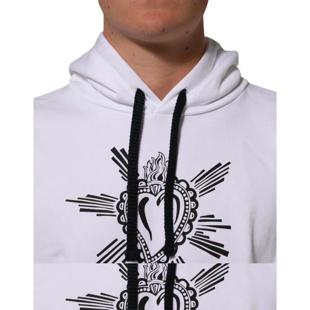 Dolce & Gabbana White Cotton Sweatshirt - IT50 | L
