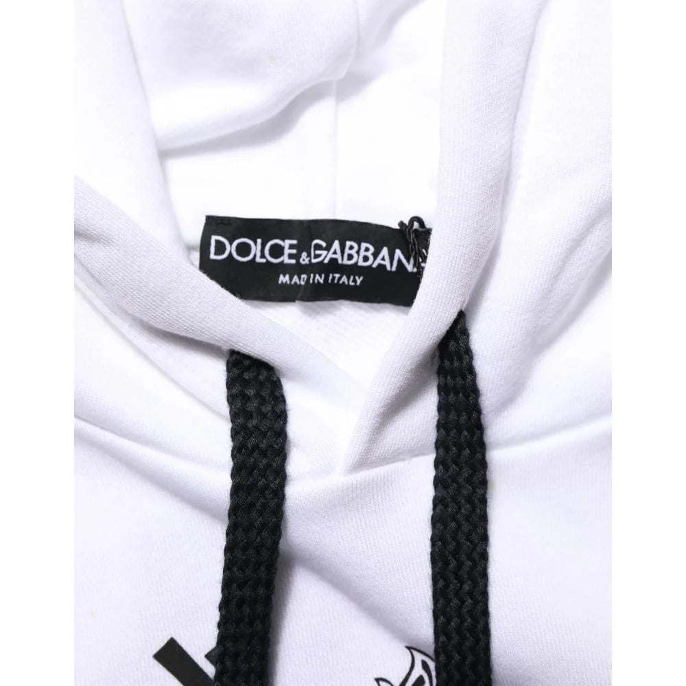 Dolce & Gabbana White Cotton Sweatshirt - IT50 | L