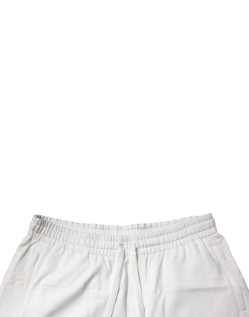 Dolce & Gabbana White Cotton Sweatshorts Men Bermuda Shorts - IT58 | XXL - Bermudas