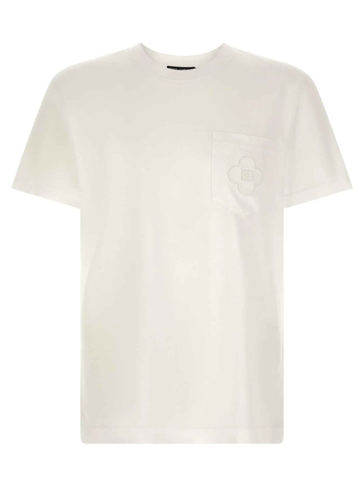 T-shirt z bawelny bialej Dolce & Gabbana