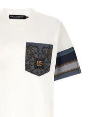 Dolce & Gabbana White Cotton T-Shirt