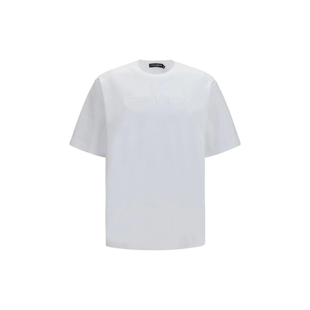 Dolce & Gabbana Bílé bavlněné tričko