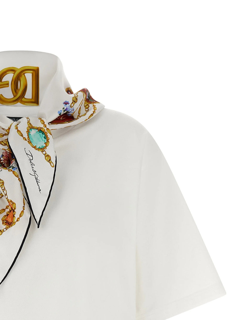 Dolce & Gabbana White Cotton T-Shirt - IT42