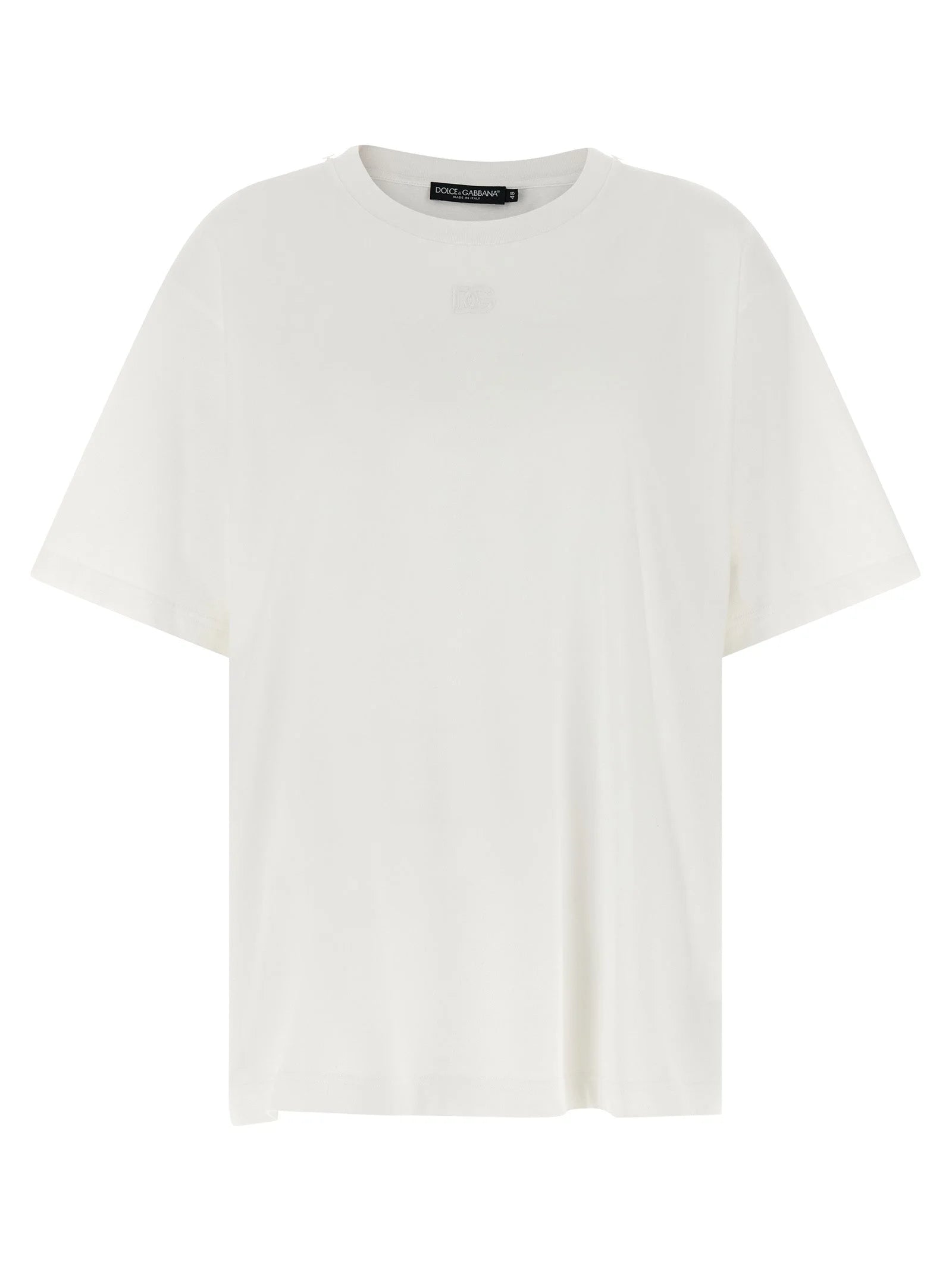 Dolce & Gabbana White Cotton T-Shirt - IT42